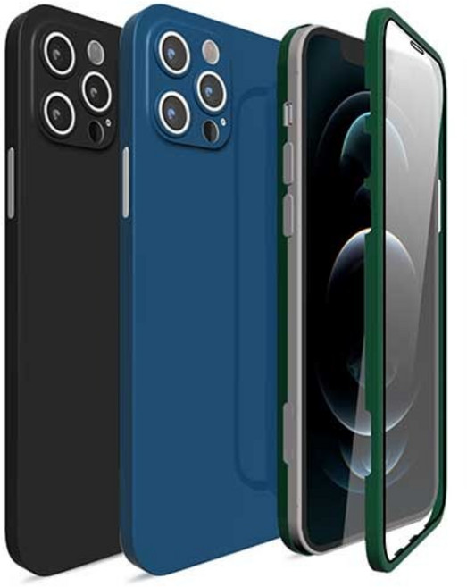 시안샵 전면 풀커버 액정보호 슬림 FF 케이스 아이폰12 MINI PRO MAX