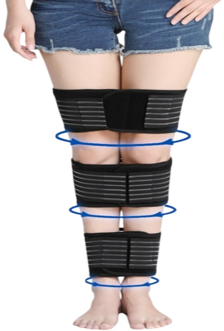 다리 꼬기 방지 고정 벨트 오다리 교정 밴드 바른자세 교정기 3p