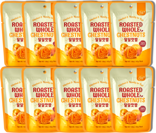 첨가물없는 순수 밤 간편하게 즐기는 달달맛밤, 20개, 40g