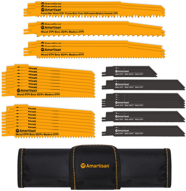 공구PXJ 36pc 왕복 톱날 컷소 목재용 철재용 톱날, 1세트