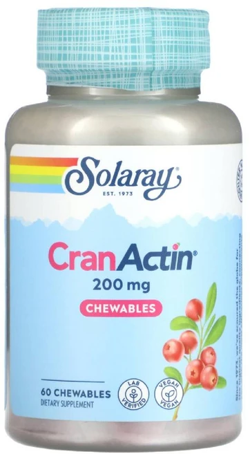 솔라레이 CranActin 츄어블 200mg 60 츄어블, 1개, 60정 - 쿠팡