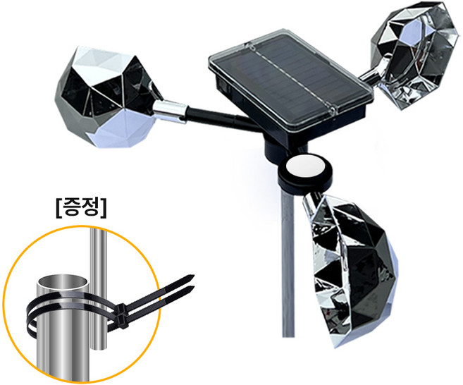 초강력 태양광 조류퇴치기 360도 회전 반사광 경보음 농작물보호, 버드리플렉션, 1개