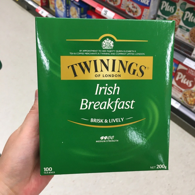 트와이닝 아이리쉬 블랙퍼스트 홍차 티백 Twinings Irish Breakfast Tea Bags, 200g, 2개, 100개입