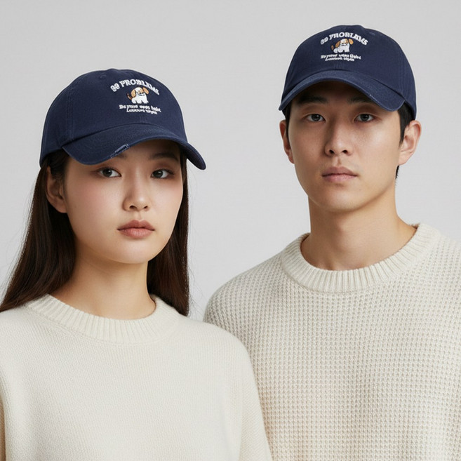 루타미 노프로블럼즈 빈티지 남여공용 볼캡