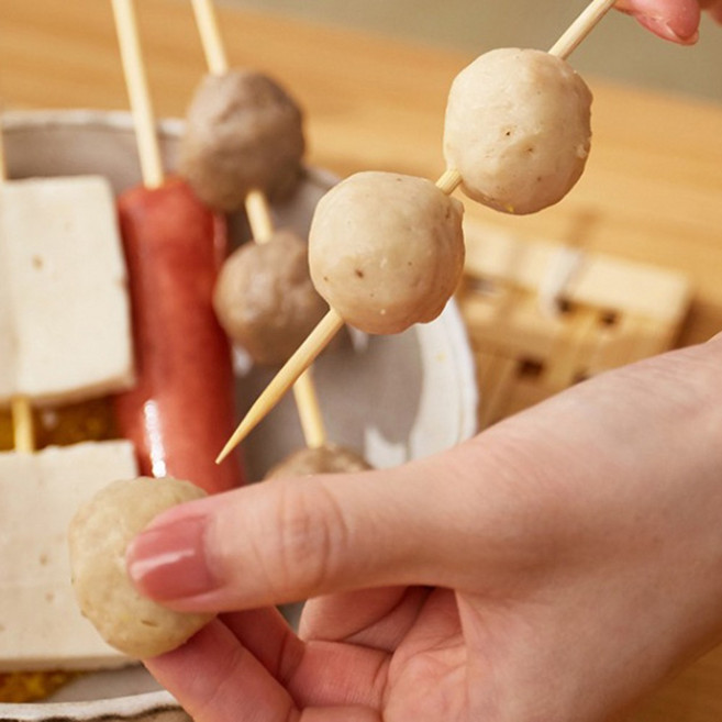 공간휴 코지 대나무 소시지꼬치 어묵꽂이