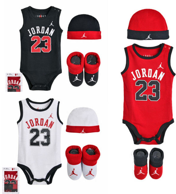 플레이키즈프로 조던23바디수트세트 N253UU808P 조던우주복 조던 베이비 우주복 나이키키즈 조던키즈 나이키베이비 조던베이비 바디수트세트 출산선물 100일촬영용 (6-12M)