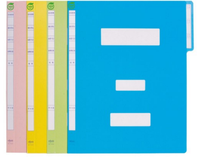 정보화일 지네발 A4, 노랑색, 40개