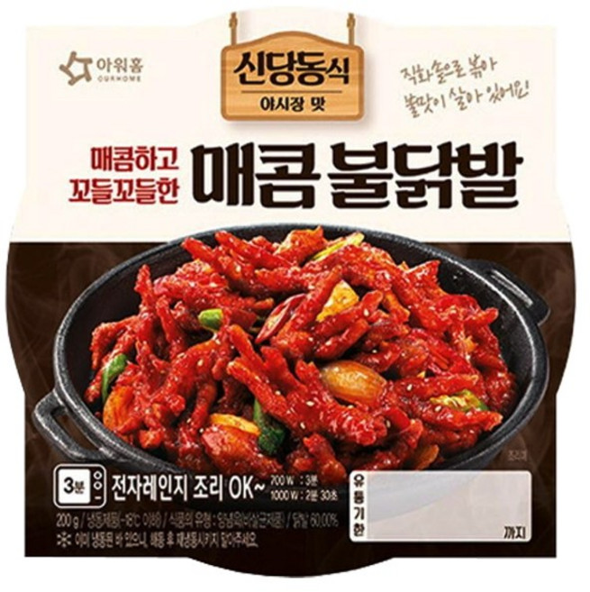 아워홈 신당동식 매콤불닭발 냉동, 1개, 200g, 1개