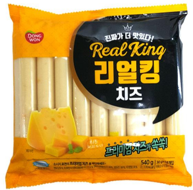 동원 리얼킹 치즈 소시지, 30g, 1개