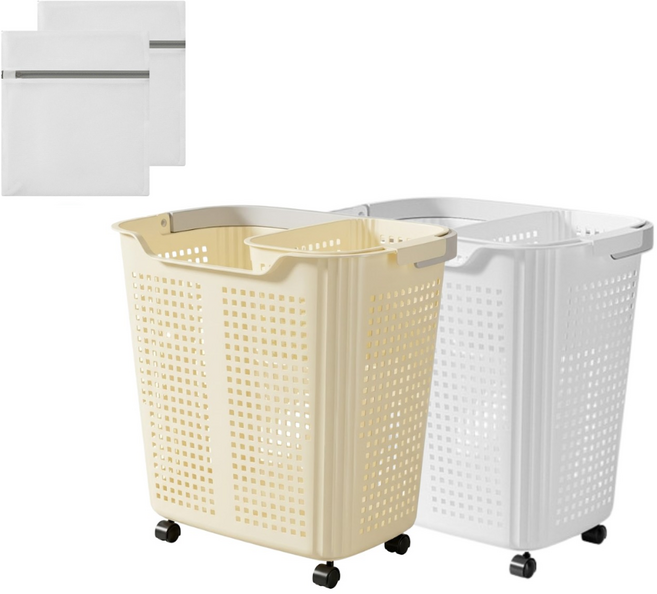 포지픽 빨래바구니 세탁바구니 빨래통, 화이트