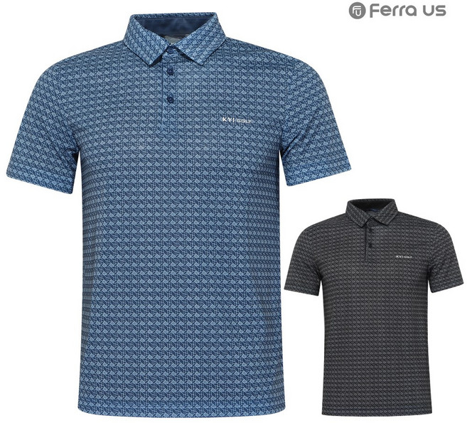 페라어스 김영주골프 프린팅 골프 카라 반팔셔츠 CTM3KJ2002