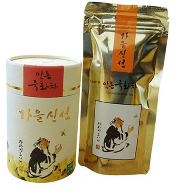 안동 가을신선 수제 국화차 20g 파우치 전통 꽃차 안동국화차 무카페인차 전통차, 1개