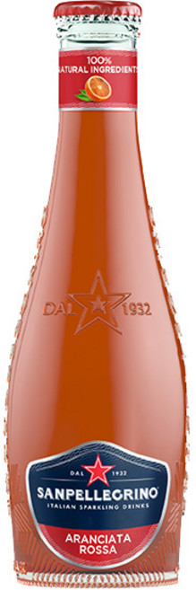 산펠레그리노 병 탄산음료 아란시아타 로사 레드오렌지 200ml 4개세트, 4개
