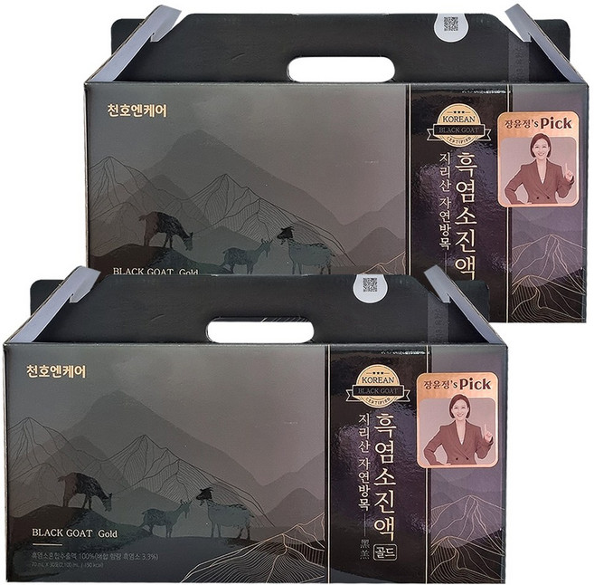 천호엔케어 지리산 자연방목 흑염소진액 골드, 60개, 70ml