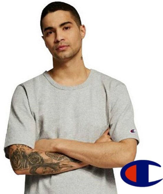 챔피언 T425 로고 무지 반팔티 8컬러