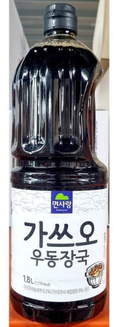 가쓰오우동장국(면사랑 )/우동국/오뎅국/국물/국수/유부우동/튀김우동/가케우동/대용량 매장 업소용, 1개, 1.8L