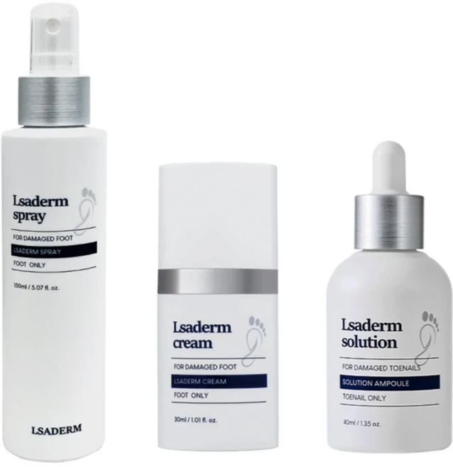 르사덤 세트 발냄새제거 발간지러움 각질제거 발톱 올인원 세트 스프레이+크림+솔루션, 1개 - 쿠팡