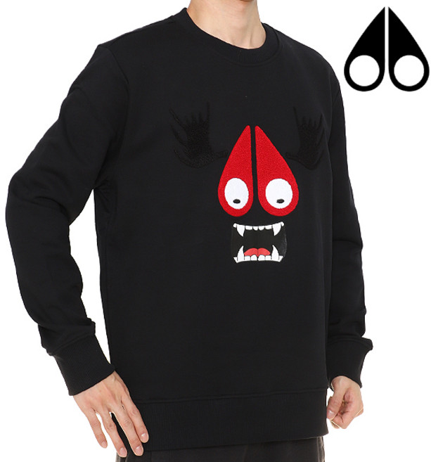 무스너클 무스터클 맨투맨티 맨투맨 몬스트맨투맨 무스 몬스터 스웨트블랙