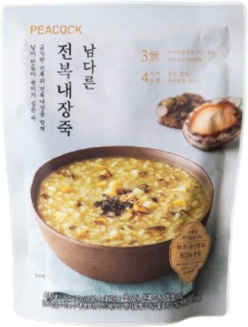 피코크 남다른 전복내장죽, 일반포장 동절기만, 400g, 1개