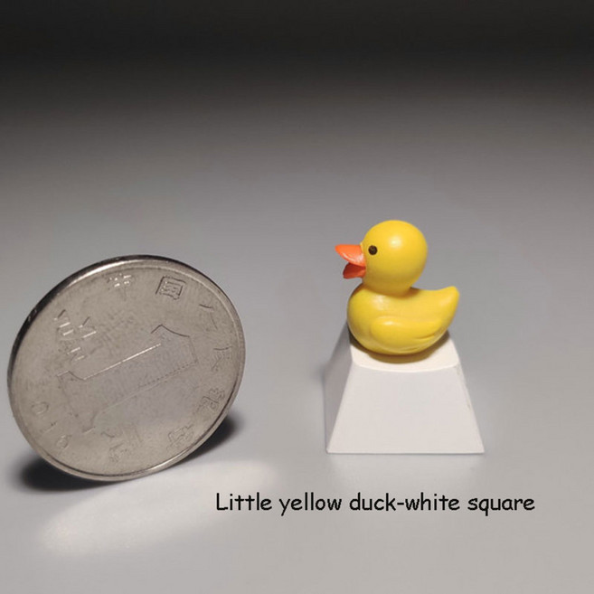 키보드 소리나는 키캡 오리소리 게이밍 귀여운 마우스 기계식 러버덕 부품 긍정 에너지 펭귄 캐릭터 수지 개성축 기계, 규격 없음, 흰색 팡싱 1개, 규격 없음