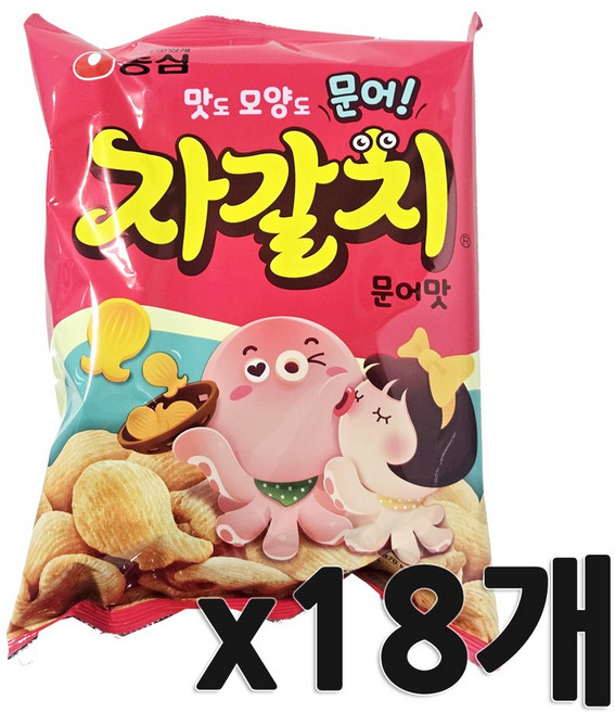 농심 자갈치, 90g, 18개