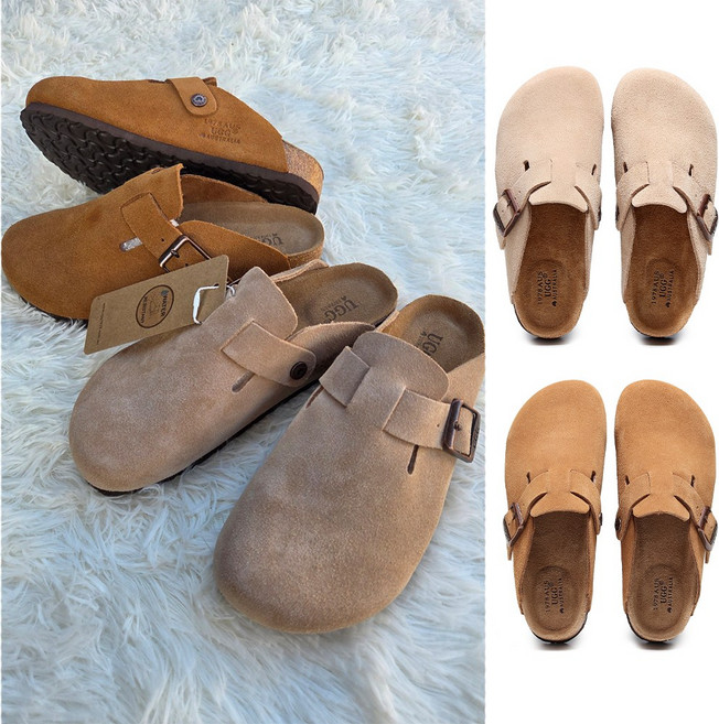 호주 AUS1978 어그 남녀공용 소프트 풋베드 보스턴 슬리퍼 버켄스타일 샌들 슬리퍼 AU9001