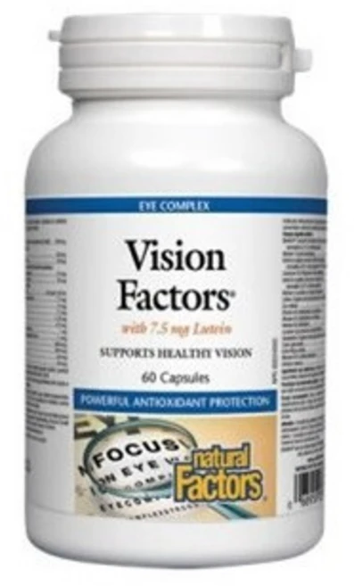내추럴팩터스 비전팩터스 루테인 7.5mg 60정 (Natural Factors HerbalFactors Eye Factors Formula) 3개, 1개, 1g - 쿠팡
