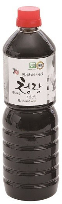 상촌식품 권기옥명인 웃말 청장(조선간장) 1000ml (PET), 1개, 1L