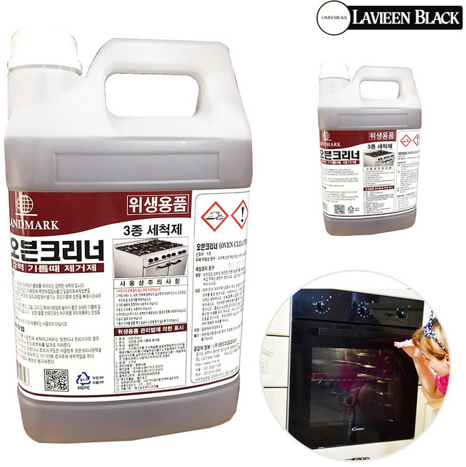 랜드마크 오븐크리너 3.75L 기름때제거제 주방 세제 찌든때 업소용, 1개
