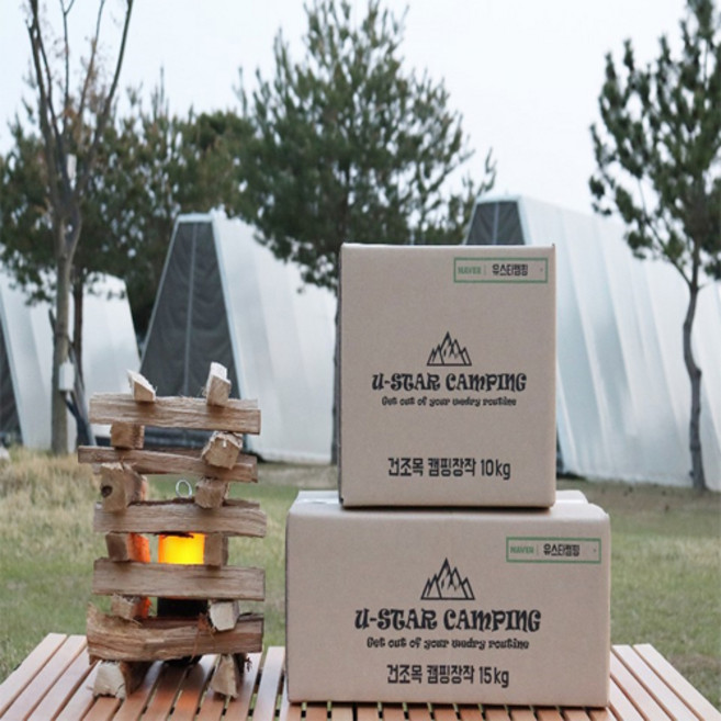 유스타캠핑 참나무 캠핑장작 10kg 미니장작, 1개