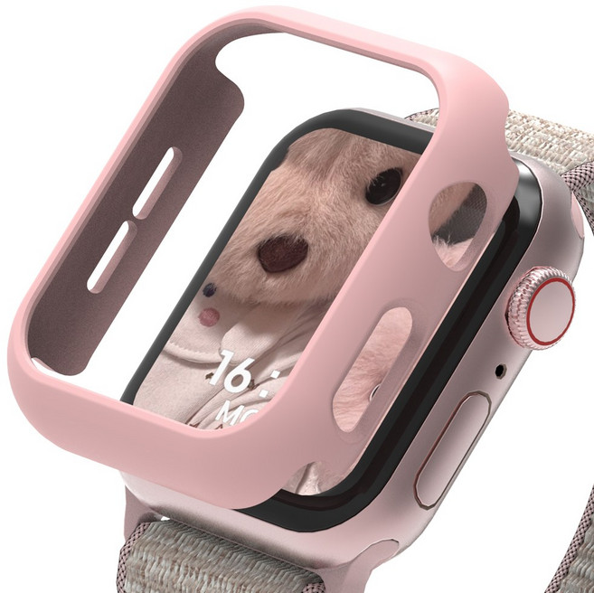 로랜텍 바디 프레임 하드커버 스마트워치 케이스, 핑크, 1개