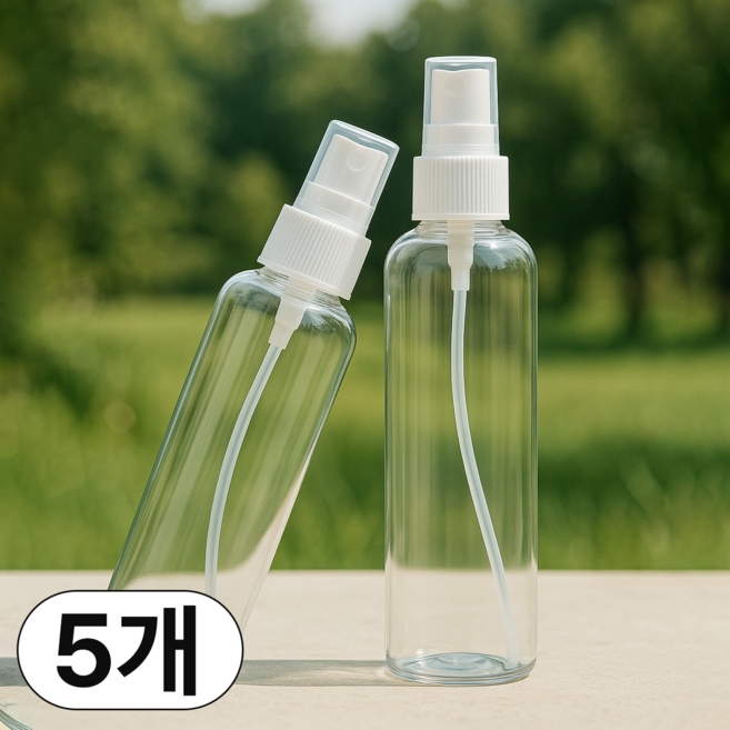 미스트 용기 스프레이 공병 120ml, 5개, 소분용기