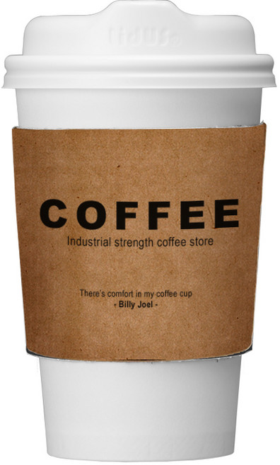 오케이워터 윈터 종이홀더 800개 16온스용 테이크아웃컵 컵홀더 종이컵 카페 슬리브, 1개