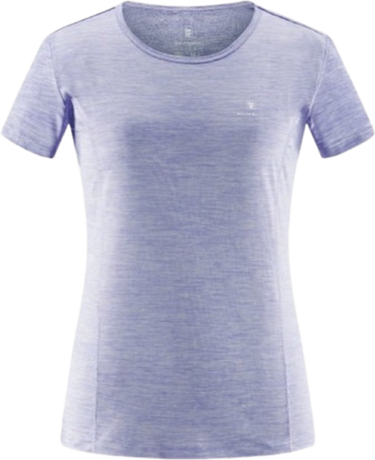 金安德森 女款吸濕排汗運動短袖上衣 淺紫色 L-XL 舒適透氣快乾