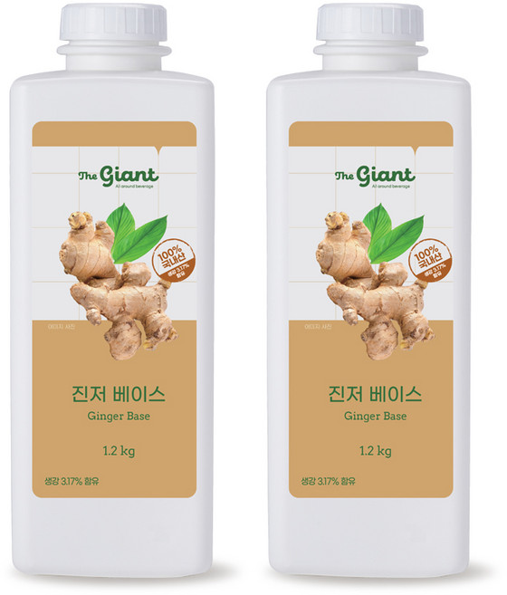 자이언트 진저 베이스 1.2kg 2개 세트, 1.2L