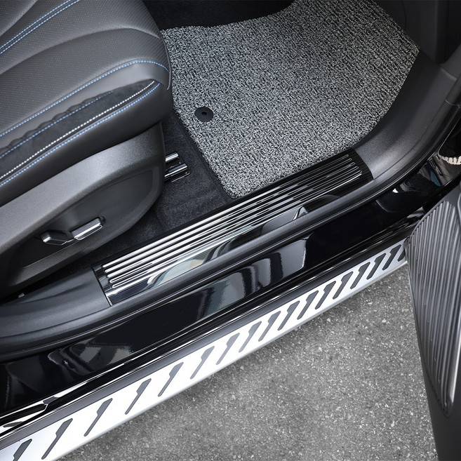 카스타 호환 필랑트 도어스커프 도어 스탭 기스방지 차량용 악세사리 용품, (블랙 몰딩) 내부 1SET, 기타