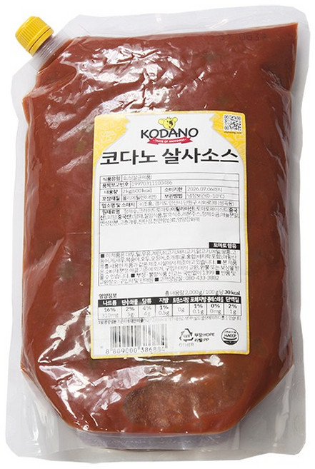 코다노 살사소스 2kg, 1개