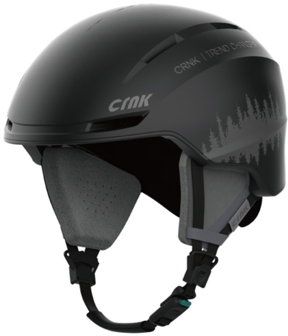 크랭크 스카디 오리지날 스키 스노우보드 헬멧, 그래픽 블랙, 1개