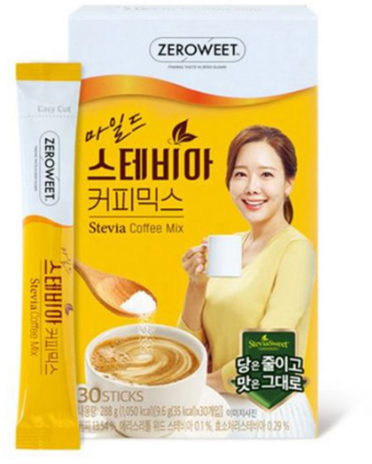 스테비아 커피믹스 마일드 9.5gx30T 펄세스, 1개, 30개입