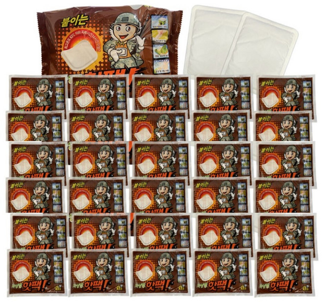 옷속에 붙이는 핫팩 엄청 따뜻한 야외작업 핫팩 30매