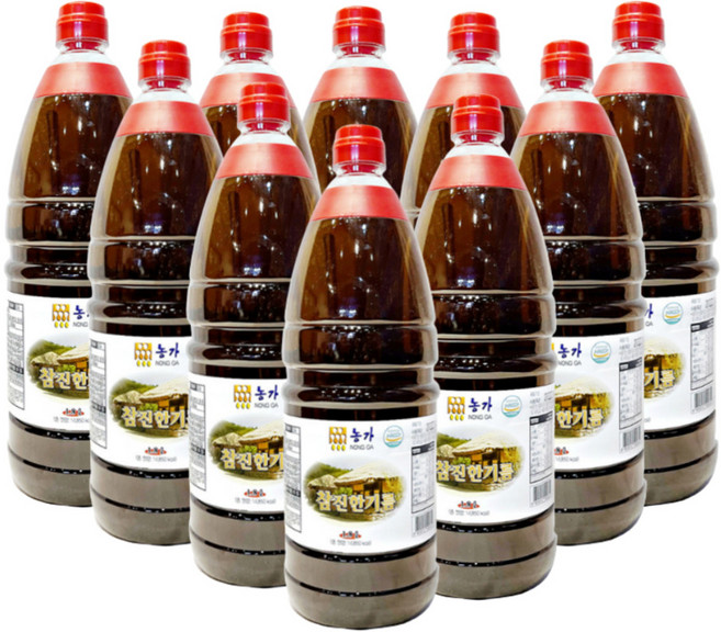 해피유통 [대용량 업소용 식당용] 참진한 기름 1.8L, 10개