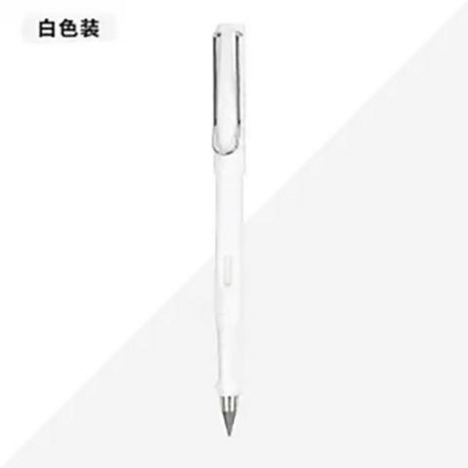 永恆鉛筆, White 白色 ,3支筆加5個升級科技筆頭, 1個