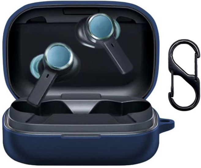 B&O 뱅앤올룹슨 Beoplay 베오플레이 EX 이어폰 호환 슬림 실리콘 컬러 소프트 케이스 커버, 네이비, 1개