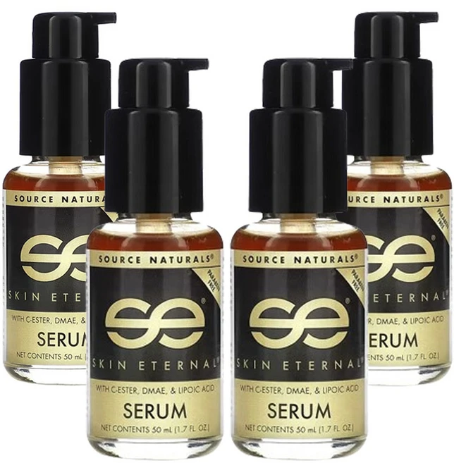 소스네츄럴스 C-에스터 DMAE 및 리포산 함유 Skin Eternal 세럼 50ml(1.7fl oz), 50ml, 4개 - 쿠팡