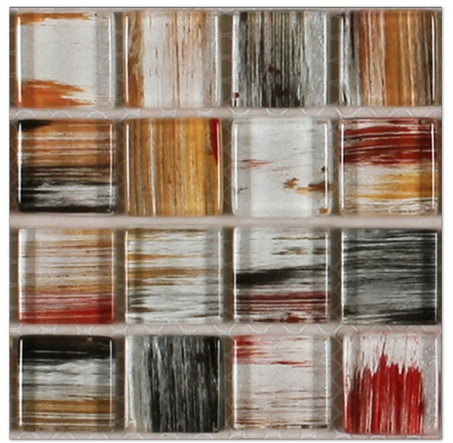 PVC馬賽克磁磚自黏壁貼 防水易清潔，ZYM-006款水晶膜10x10公分DIY居家裝飾壁紙, I現貨I 06【單入價,10x10公分】,水晶膜【較厚】, I現貨I 06【單入價10x10公分】