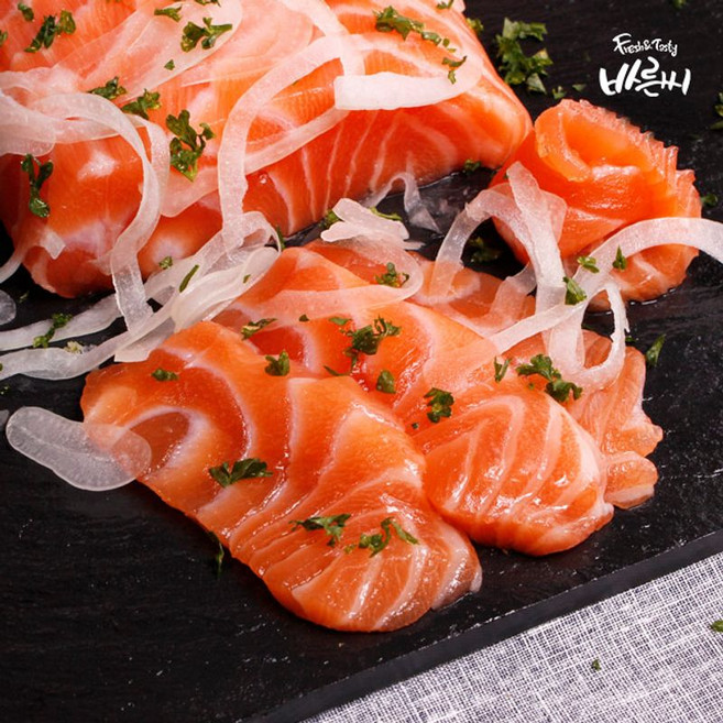 바른씨 노르웨이 냉장 생연어 500g34993986, 1개, 500g