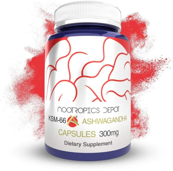 [Nootropics Depot] KSM-66 아슈와간다 Capsules 300mg 180 정, 180정, 1개 - 쿠팡