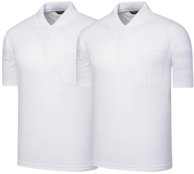 1+1 나인앤나인 무지 30수 면 카라 여름 반팔 티셔츠(2장)