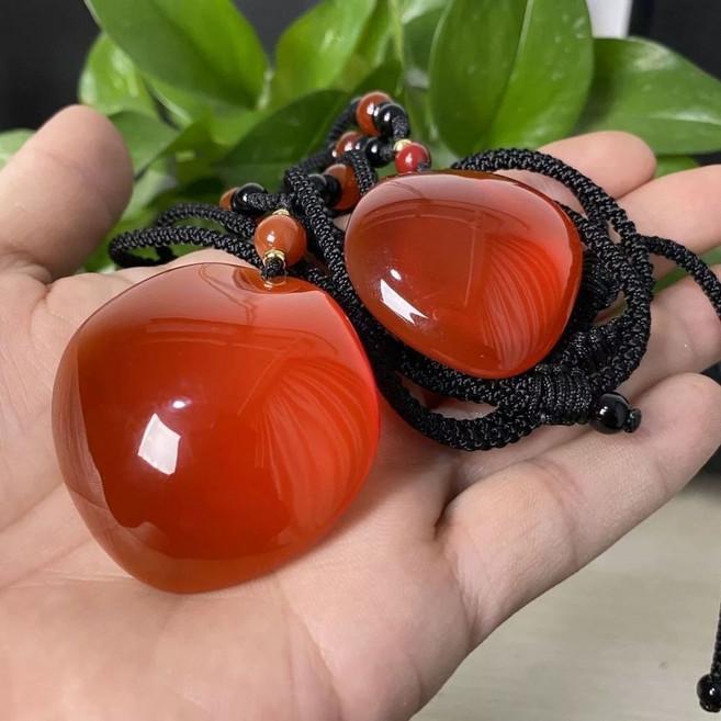 심신안정 부적 청어석 물고기뼈 원석노리개 팬 목걸이