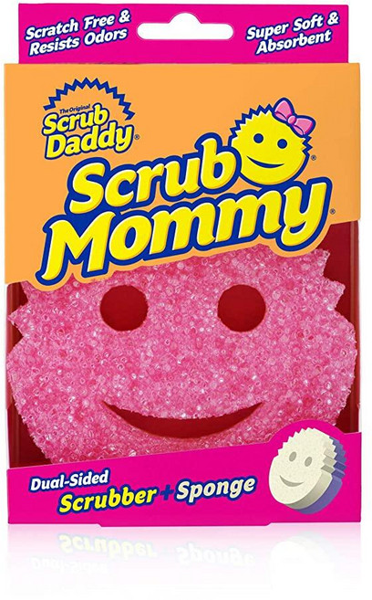 Scrub Daddy 대형 스폰지 - Big 긁힘 방지 다용도 접시 BPA 프리 및 폴리머 폼으로 제작 얼룩 냄새 주방 (1개), 1개, 1개